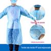 Avental de Isolamento Descartável, Roupa Protetora Espessa, Roupa à Prova de Poeira para Visitantes, Roupa de Trabalho Impermeável para Tatuagem de Uso Civil Revestida