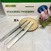 Fabricante en stock codo de acero inoxidable pinzas rectas paquete de 10 jardinería micro vista DIY suculenta acuario clip