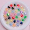 Cuentas de diamante acrílicas chapadas de alta carga de 16 mm sin rayones UV cadena para teléfono móvil DIY llavero accesorios con cuentas