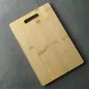 Tabla de cortar de bambú entera Tabla de cortar para uso doméstico en la cocina Tabla de picar Cuadrada de bambú Fruta Tabla de cortar pequeña Tabla de cortar de bambú para suplementos alimenticios para bebés