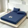 2026 Nuevo Modelo Seda de Hielo Seda Refrescante Nylon Sábana Bajera Individual Juego de Sábanas Juego de Tres Piezas 48*74cm Funda de Almohada Una