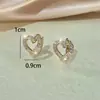 Brincos TEMU transfronteiriços novo estilo zircônia cúbica brincos de nicho de alta qualidade para mulheres brincos da moda e versáteis estilo francês