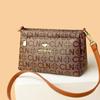 Bolsa de Bolso Multicamadas Bolsa Transversal Feminina 2024 Nova Bolsa Feminina de Couro Genuíno Bolsa para Mãe de Meia-Idade Bolsa de Ombro Fashion para Sogra