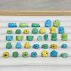 Porcelana Alta Magnesita Turquesa Dharma Koi Estrela Urso Acessórios Feitos à Mão DIY Wen Play Acessórios de Moda Contas de Buda