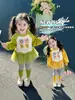 Conjunto de Sudadera de Malla con Estrellas para Niña Atuendo de Primavera 2026 Nueva Moda Leggings para Niña Pequeña Conjunto de Dos Piezas para Primavera y Otoño