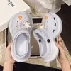 Zuecos de Dibujos Animados Eva con Suela Gruesa para Mujer, Zapatos de Verano para Playa con Suela Suave y Sensación de Caminar sobre las Nubes, Medias Zapatillas de Punta Cerrada de Doble Uso