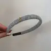 Diadema de estilo francés inspirada en Chanel de caña alta para mujer, Diadema estrecha de invierno, Nuevo accesorio para el cabello de moda 2025