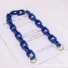 Nova Corrente de Mão para Capa de Celular DIY, Corrente de Mão para Bolsa Feminina, Pulseira Colorida de Acrílico com Corrente Destacável