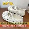 Zapatos de mujer blancos de corte bajo súper populares, nuevo estilo primavera y otoño 2026, zapatos Mary Jane de cordones que aumentan la altura para mujer