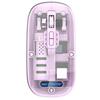 Ratón inalámbrico transparente de tres modos y modo dual con carga para tableta y portátil silenciosa con Bluetooth de Apple y Huawei