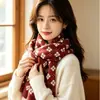 Cachecol de tricô de influenciador do Tiktok cachecol quente de proteção para o pescoço para o inverno ao ar livre cachecol de lã doce de estilo japonês e coreano para todas as ocasiões