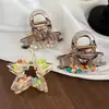Pinza para el Cabello de Acrílico con Cristales de Colores para Mujer, Estilo de Alta Gama para la Parte Trasera de la Cabeza, Accesorio para el Cabello Súper Elegante 2026, Pinza de Tiburón Grande