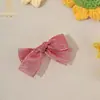 Clip para el pelo de bebé con lazo nuevo estilo, multicolor, accesorios para el pelo, pinza para el flequillo lateral, adornos frescos para la cabeza, venta al por mayor