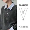 Otoño Nuevo Estilo Normcore Collar con Colgante de Gota de Agua Cadena de Suéter Sudadera Larga para Mujer Accesorios de Lujo Accesible de Gama Alta