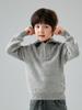 Suéter Infantil 100% Lã Pura com Zíper na Lapela para Meninos e Meninas, Pulôver Infantil Camiseta de Base para Bebês e Crianças Médias e Grandes