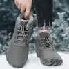 Botas de Neve Masculinas de Cinco Dedos Mais Vendidas no Exterior Comércio Exterior Acolchoadas com Veludo Espesso Calçados de Algodão Camping Pesca Montanhismo Masculino e Feminino Calçados para Exterior