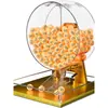 Máquina de Lotería Manual con Bolas de 2.7cm Máquina de Selección de Números de Gran Capacidad Acrílico Redondo Evento Promocional de la Fortuna