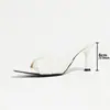 Zapatos de tacón alto de punta para mujer estilo europeo y americano con bordado de cordones cruzados, elegantes y versátiles para fiestas nocturnas de primavera y verano