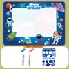 Lienzo de Agua Manta de Aprendizaje Mágica de Agua Tela de Escritura con Agua Pintura para Niños Manta de Pintura Mágica con Agua Transparente de Gran Tamaño Grafiti Repetido
