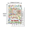 Compra directa transfronteriza de 10 hojas/paquete de pósteres cognitivos para colorear de tienda de juguetes, libro de papel para dibujar garabatos educativos de colorear a mano para niños