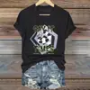 Camiseta Base Transfronteriza para Mujer Spice Girl Top Ajustado Puro Estampado Digital 3D de Serpiente Moda Camiseta Base para Mujer