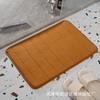 Fabricantes transfronterizos en stock alfombrilla de suelo de forro polar de coral acolchada a rayas para puerta de baño alfombrilla de suelo absorbente alfombrilla antideslizante para baño