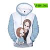 Maestro de las burlas Sr.. Sudadera Versátil de Corte Holgado para Mujer Takagi Estilo Pareja con Capucha Pulóver Color Sólido Estilo Casual Dibujos Animados