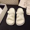 Pantuflas de Muffin de Suela Gruesa para Mujer Verano 2024 Nuevo Moda Coreana Aumentan la Altura Adelgazantes Sandalias Versátiles Tendencia Sensación de Alta Gama