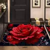 Nueva Alfombrilla de Piso Diatomeas Florales Tridimensionales para Entrada, Felpudo Decorativo, Absorbente de Agua, Secado Rápido, Antideslizante