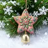 Homem de Gengibre de Natal Sino Pingente Papai Noel Pequeno Enfeite Decoração de Árvore de Natal Pingente de Decoração de Natal