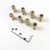 Acoplador Pequeno de Latão Haste de Conexão Redutor Peça de Transmissão Motor Modelo de Motor Eixo de Carro Conector de Extensão Metal