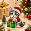 Llavero de Pintura de Diamantes DIY Navideño, Colgante de Animales Lindos con Arte de Diamantes, Decoración Hecha a Mano con Pedrería, Regalo Navideño Transfronterizo