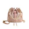 2024 Nuevo Nuevo Estilo Chino Bolso Pequeño para Mujer Verano Combinable Cadena Hombro Cruzado Estilo Nacional Bolso Hanfu Bolso Cubo