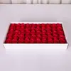 Cabeça de Flor de Sabão de Três Camadas Flor de Sabão Rosa com Base Flor Artificial Flor de Água Dia dos Namorados Vietnamita Venda por Atacado de Fábrica