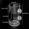 Alimentador de Peces Pequeños para Acuario, Dispensador de Comida para Peces, Anillo Alimentador Anti-Salpicaduras, Anillo Alimentador Transparente de Acrílico Hundiéndose