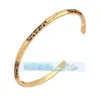 L50 Q35 S64 Pulsera de Moda Europea y Americana con Goteo de Aceite y Incrustaciones de Diamante, Exquisita Pulsera de Puño de Moda con Circonita Arcoíris