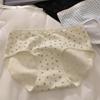 Calcinhas Femininas Antibacterianas 10A de Algodão Puro de Comprimento Total, Cintura Média, Cavas que Abraçam o Quadril, Shorts que Não Apertam, Shorts para Menina Doce, Forro Totalmente de Algodão