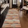Alfombra de Cocina de Bucle Nuevo Estilo, Tira Larga, Retro, Engrosada, Antideslizante, Absorbente de Agua para el Hogar, Resistente al Aceite, Resistente a la Suciedad, Alfombra para Pies