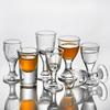 Juego de copas de vino y licor, de cristal, para el hogar, de lujo, para dos, pequeñas, tipo bala, comerciales, de una sola pieza