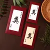 Envelopes Vermelhos Especiais para Rituais, Envelopes Vermelhos Lisos com Texto Relacionado a Funerais, Adequados para Presentes de Funeral, Venda Direta da Fábrica