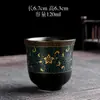 Xícara de Chá Cerâmica para Uma Pessoa, Estilo Vintage, Tigela de Chá Pessoal, Xícara de Degustação, Taça Pequena de Vinho, Xícara para Convidados Domésticos