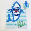 Bata con capucha para niños en stock, bata de baño engrosada, secado rápido y absorbente, con estampado reactivo, adecuada para uso doméstico como toalla de baño ponible