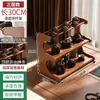 Estante de Almacenamiento para Tazas de Té de Escritorio, Mesa de Té para Sala de Té, Pequeño Estante de Exhibición, Juego de Té, Soporte de Exhibición para Tetera de Arcilla Púrpura