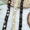 Venda Direta de Fábrica de Lantejoulas, Bordados Manuais, Tecido de Renda, Renda com Strass, Vestidos de Noiva, Acessórios para Sapatos e Chapéus, Código de Barras DIY