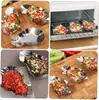 Plato para Ostras de Acero Inoxidable, Plato para Caracoles, Plato para Caracolas, Plato para Cocinar al Vapor Ostras, Plato para Ostras a la Parrilla, Plato para Sazonar con Salsa de Soja para Uso Doméstico