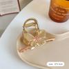 Pinza Mariposa Aceite Agarre Estilo Hada Exquisita Horquilla Parte Trasera Cabeza Sentido de Alta Gama Horquilla Disco Clip Tiburón Grande Adorno para el Cabello