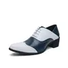 Zapatos de cuero de tres puntas transfronterizos para hombre, zapatos casuales con cordones, mocasines de negocios elegantes, zapatos de oficina para hombre de talla grande