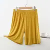 Nuevos Pantalones Cortos Sueltos de Modal, Simples y Versátiles, Pantalones Casuales de Talla Grande con Cintura Elástica, Cómodos Pantalones Anchos para Casa