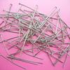 Aguja de Acero Inoxidable de Venta Caliente en Forma de Nueve, Aguja en Forma de T, Aguja Plana, Collar Hecho a Mano, Pulsera, Accesorios de Joyería, Colgante, Aguja para Joyería de Moda