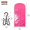 Comércio Exterior Transfronteiriço PVC Transparente TNT Capa Protetora para Peruca à Prova de Umidade com Zíper Capa Gancho para Armazenamento de Cabelo